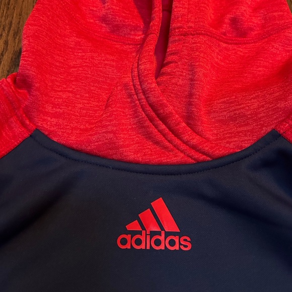 Adidas Red and Navy USA Hoodie - Picture 8 of 12
